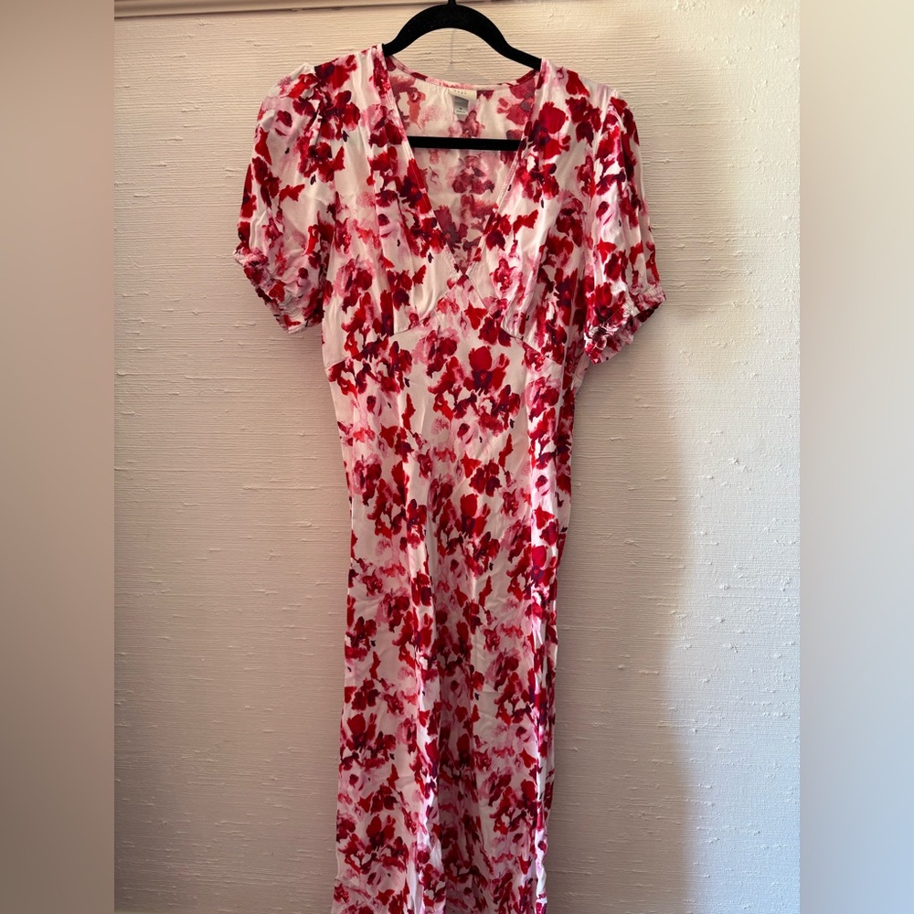 Pink Floral Maxi Dress